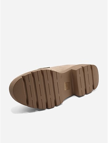 Mocassins met suède-look