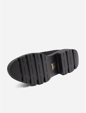 Mocassins met suède-look