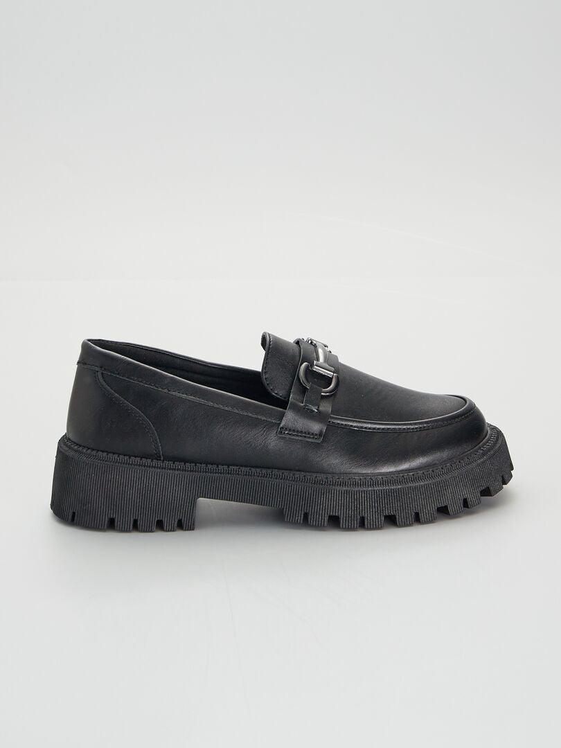 Mocassins semelle épaisses Noir - Kiabi