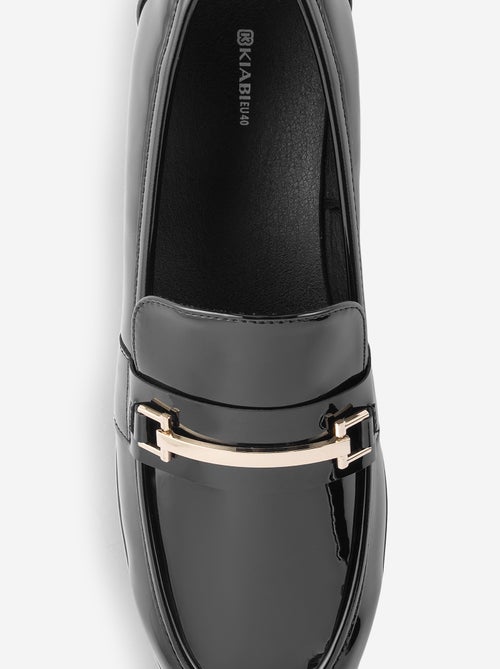 Mocassins vernies avec bijoux dorés fantaisies - Kiabi