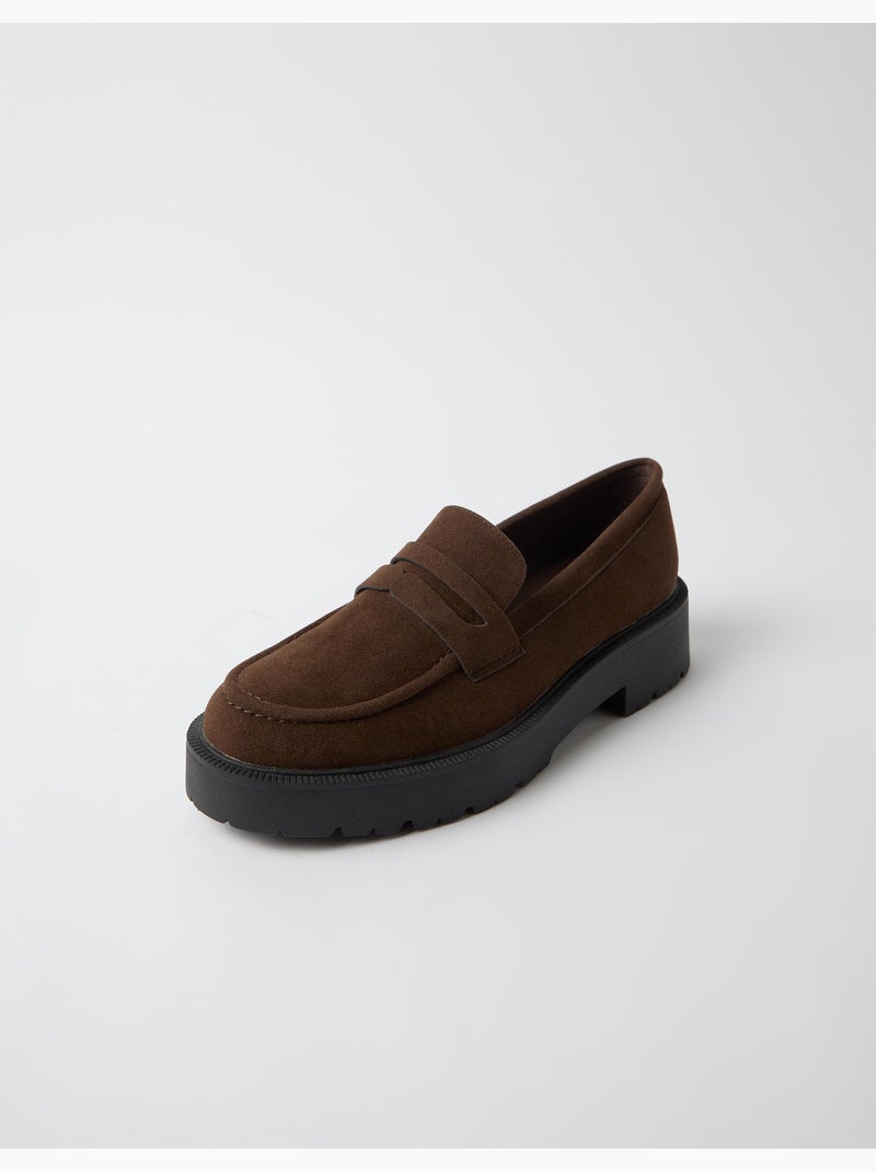 Mocassins volumineux, mo fashion Marron - Kiabi