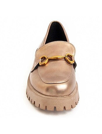 Moccassin à Plateforme Matière Synthétique Et Textile Montevita