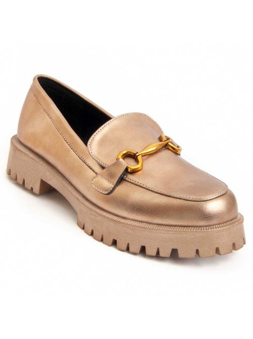Moccassin à Plateforme Matière Synthétique Et Textile Montevita - Kiabi Moccassin à Plateforme Matière Synthétique Et Textile Montevita - Kiabi