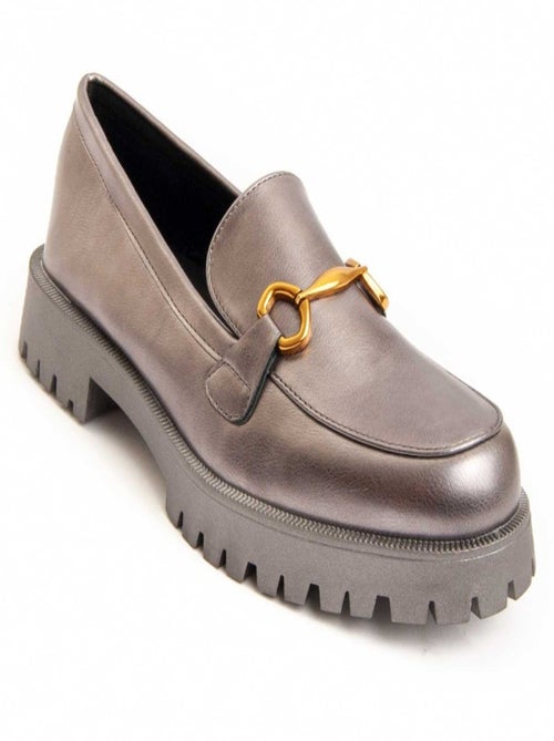Moccassin à Plateforme Matière Synthétique Et Textile Montevita - Kiabi Moccassin à Plateforme Matière Synthétique Et Textile Montevita - Kiabi