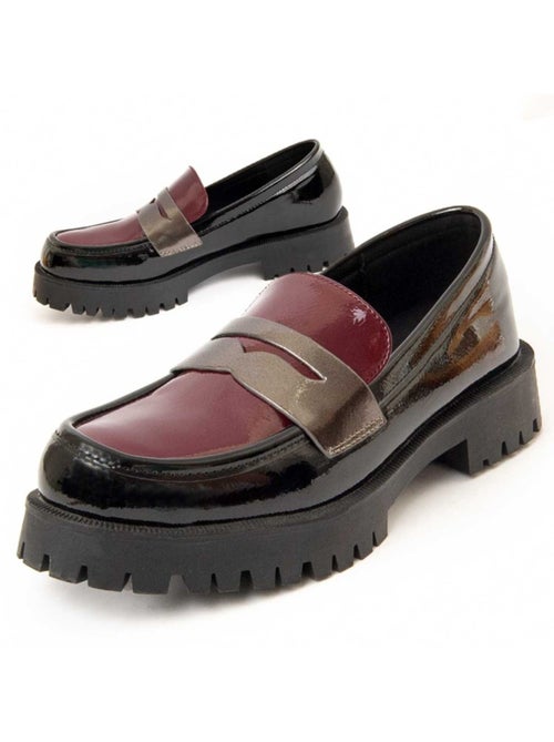 Moccassin à Plateforme Matière Synthétique Et Textile Montevita - Kiabi Moccassin à Plateforme Matière Synthétique Et Textile Montevita - Kiabi