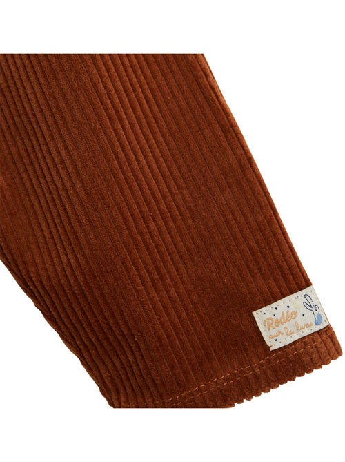 Mocha corduroy babybroekje - Kiabi