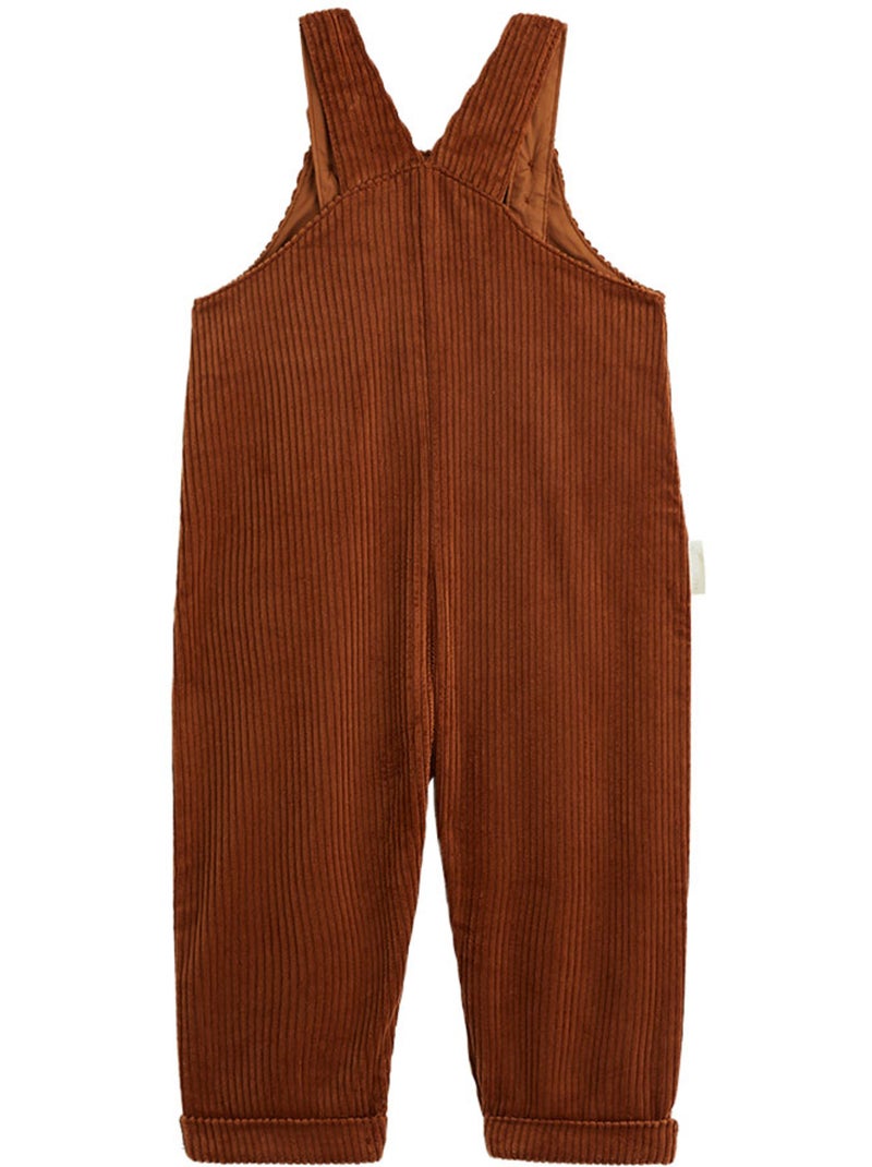 Mocha corduroy babyoveralls Bruin - Kiabi