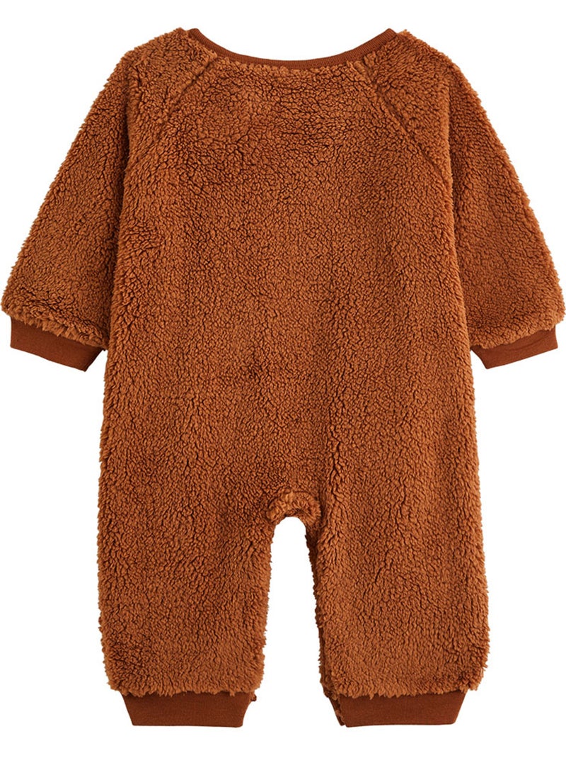 Mocha sherpa babyrompertje Bruin - Kiabi