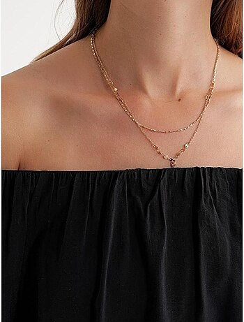 Modaalmix blouse met madonnakraag en ruchesdetail mixray