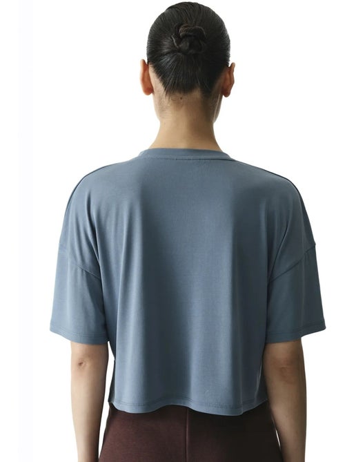 Modal crop t-shirt met split penti - Kiabi