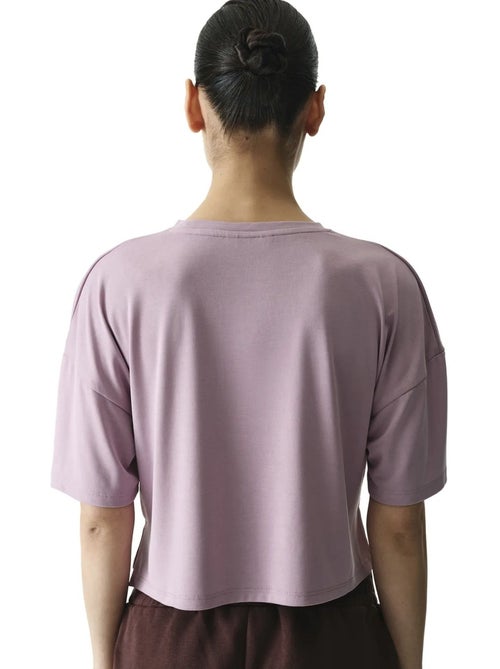 Modal crop t-shirt met split penti - Kiabi