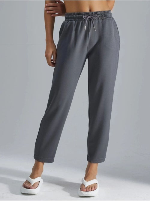 Modal-touch joggerbroek met elastische taille en carrot fit, hiccup - Kiabi