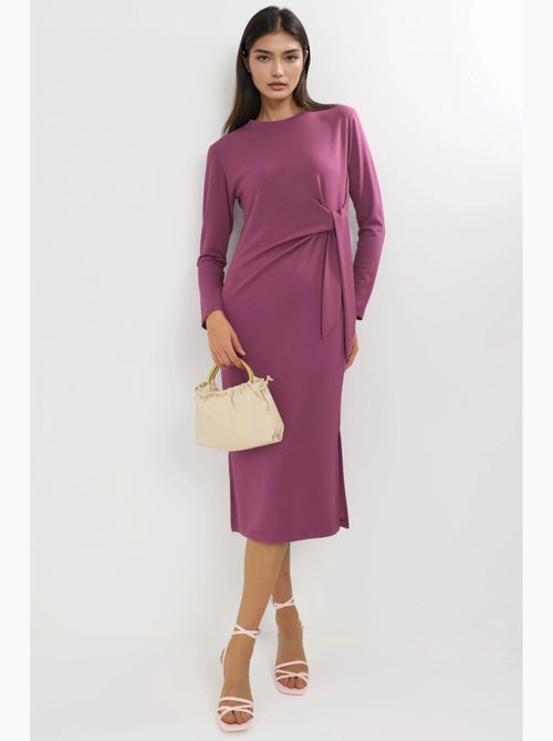 Modal touch jurk met split, bersan-collectie hiccup - Kiabi