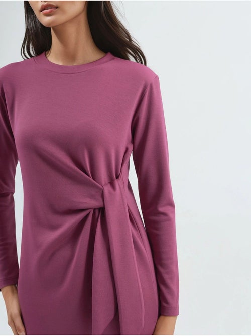 Modal touch jurk met split, bersan-collectie hiccup - Kiabi