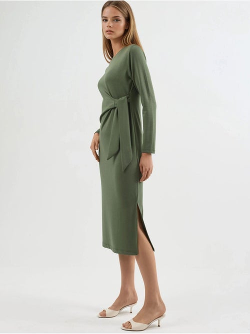 Modal touch jurk met split, bersan-collectie hiccup - Kiabi Modal touch jurk met split, bersan-collectie hiccup - Kiabi
