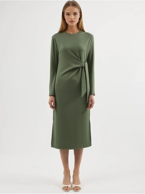 Modal touch jurk met split, bersan-collectie hiccup - Kiabi Modal touch jurk met split, bersan-collectie hiccup - Kiabi