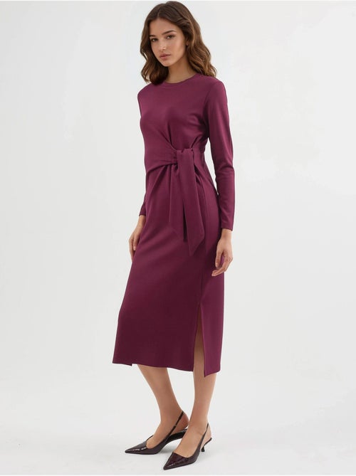 Modal touch jurk met split, bersan-collectie hiccup - Kiabi Modal touch jurk met split, bersan-collectie hiccup - Kiabi