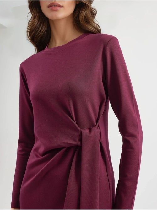 Modal touch jurk met split, bersan-collectie hiccup - Kiabi Modal touch jurk met split, bersan-collectie hiccup - Kiabi