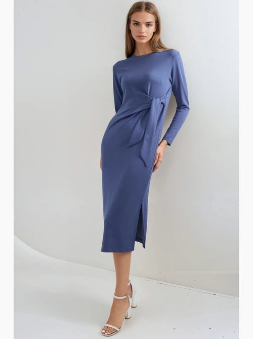 Modal touch jurk met split, bersan-collectie hiccup - Kiabi Modal touch jurk met split, bersan-collectie hiccup - Kiabi