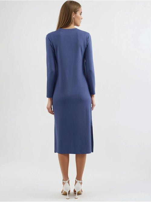 Modal touch jurk met split, bersan-collectie hiccup - Kiabi Modal touch jurk met split, bersan-collectie hiccup - Kiabi