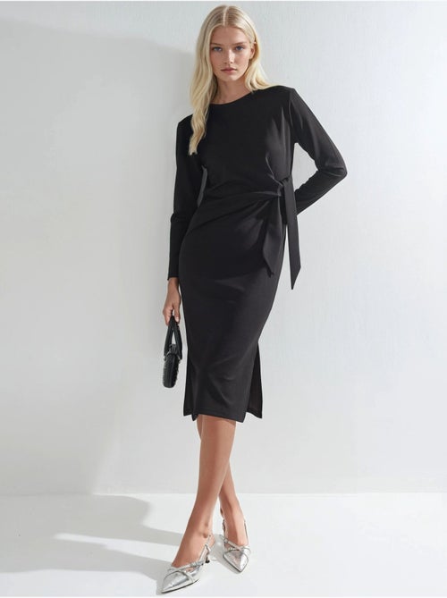Modal touch jurk met split, bersan-collectie hiccup - Kiabi Modal touch jurk met split, bersan-collectie hiccup - Kiabi