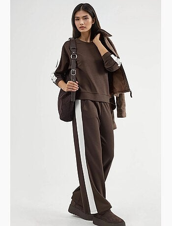 Modal touch regular fit sweatshirt- en broekset hiccup
