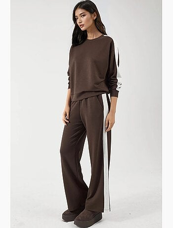 Modal touch regular fit sweatshirt- en broekset hiccup