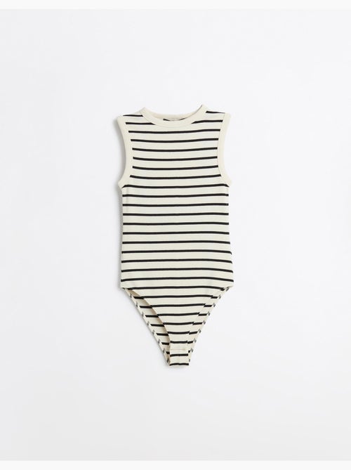 Modale bodysuitstrepen, MO Fashion - Kiabi Modale bodysuitstrepen, MO Fashion - Kiabi