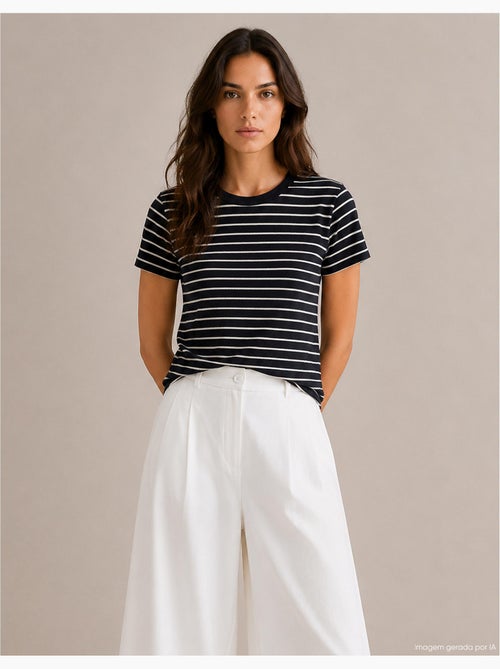 Modale T-shirt strepen, MO Fashion - Kiabi Modale T-shirt strepen, MO Fashion - Kiabi