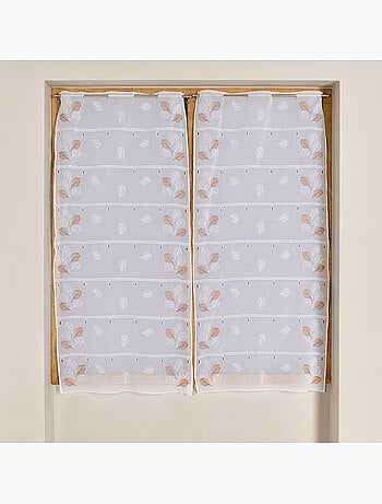 Modulable brodé à motif feuilles