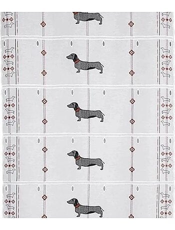 Modulable brodé à motifs de teckels