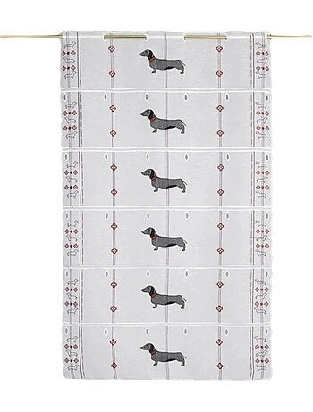 Modulable brodé à motifs de teckels