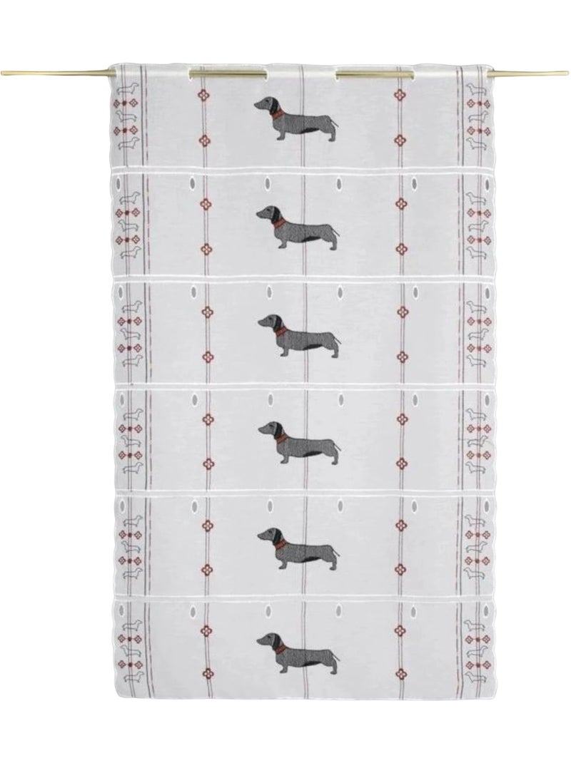 Modulable brodé à motifs de teckels Blanc - Kiabi
