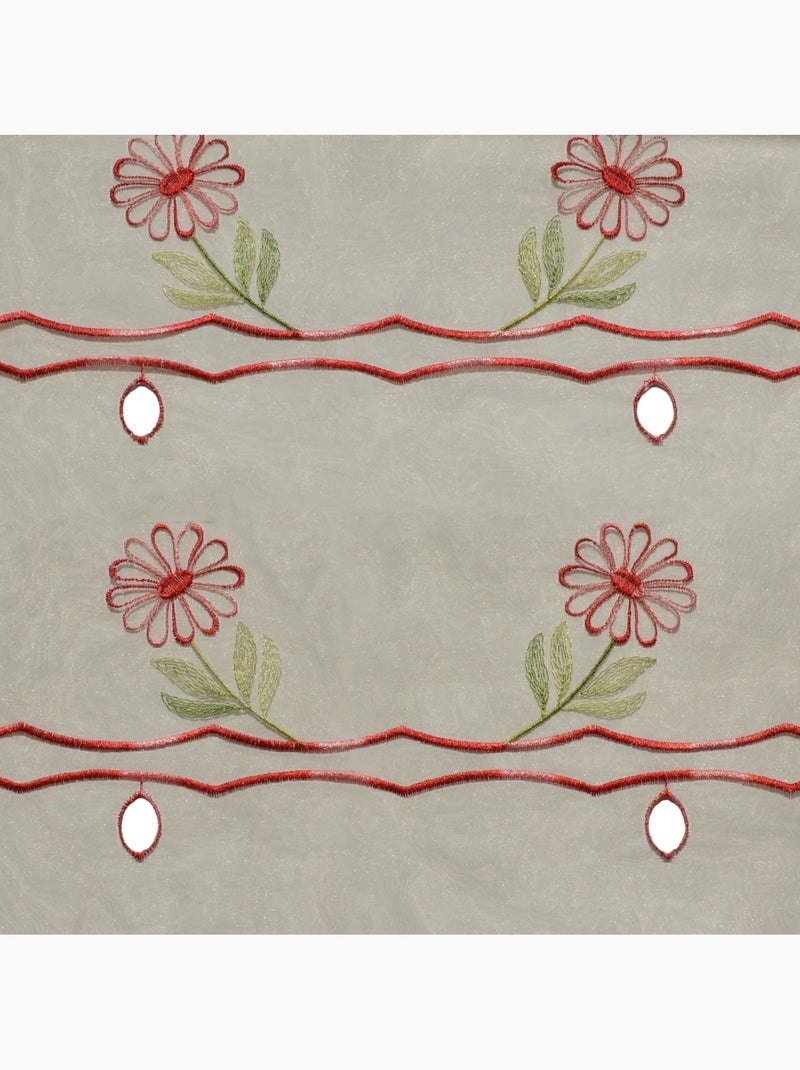Modulable brodé à motifs fleuris Beige - Kiabi
