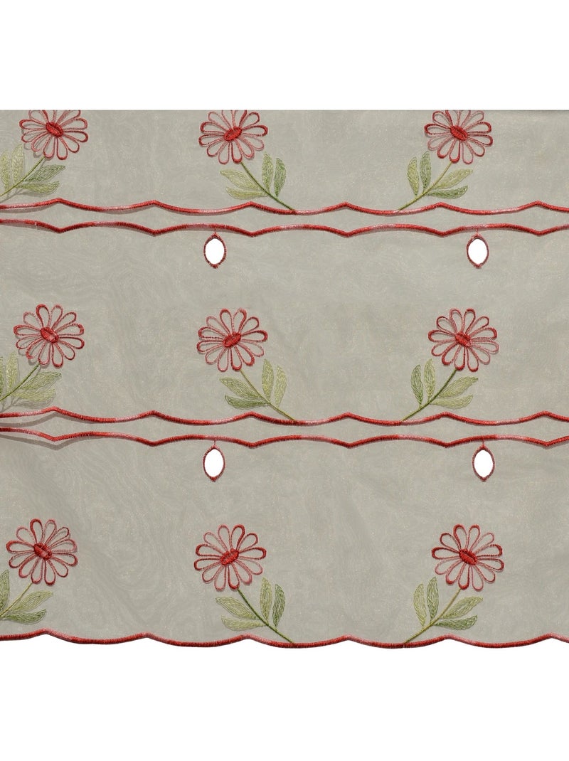 Modulable brodé à motifs fleuris Beige - Kiabi