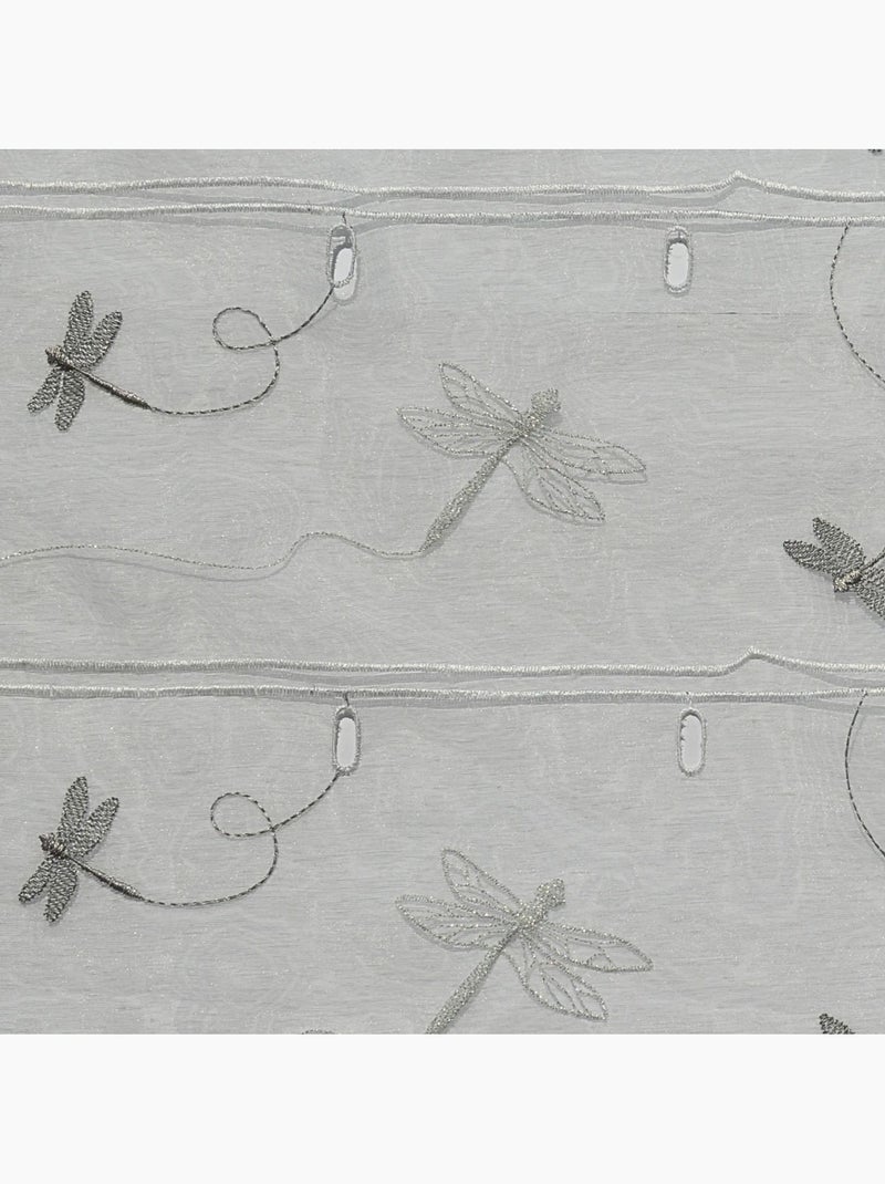 Modulable brodé libellules Argent - Kiabi