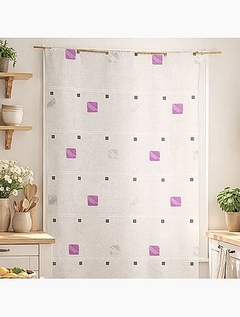 Modulable brodé motif de carrés colorés
