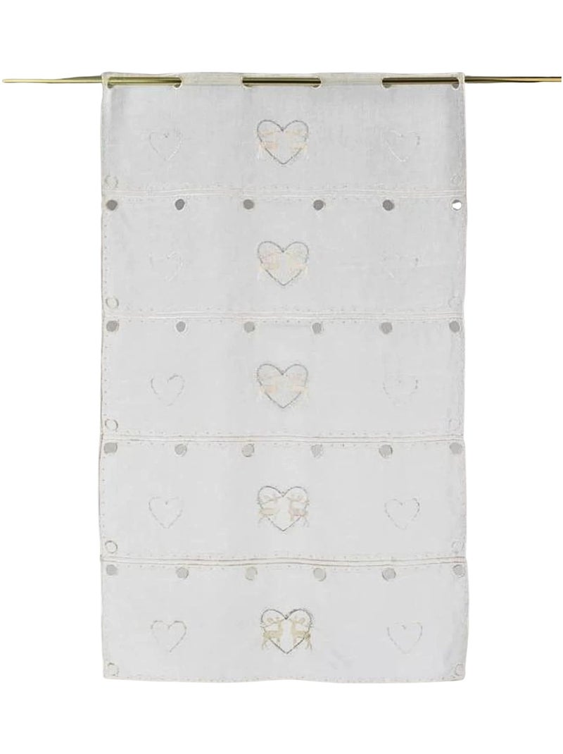 Modulable brodé motifs de rennes et coeurs Blanc - Kiabi