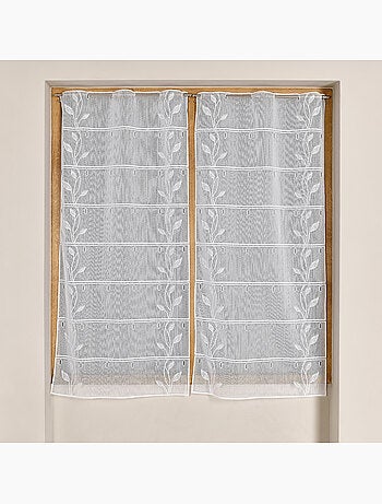 Modulable en maille à motif de feuilles latérales