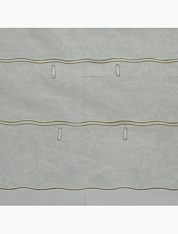 Modulable organza uni à boutonnières brodées