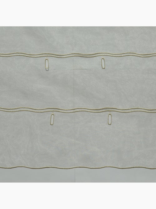 Modulable organza uni à boutonnières brodées - Kiabi