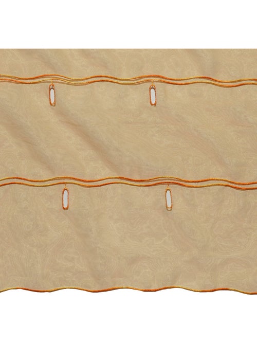 Modulable organza uni à boutonnières brodées - Kiabi