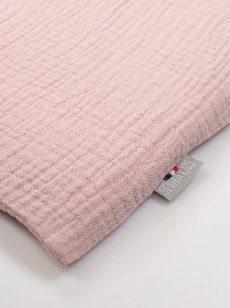 Modulaire kussensloop met strik katoen | sevira kids Roze - Kiabi