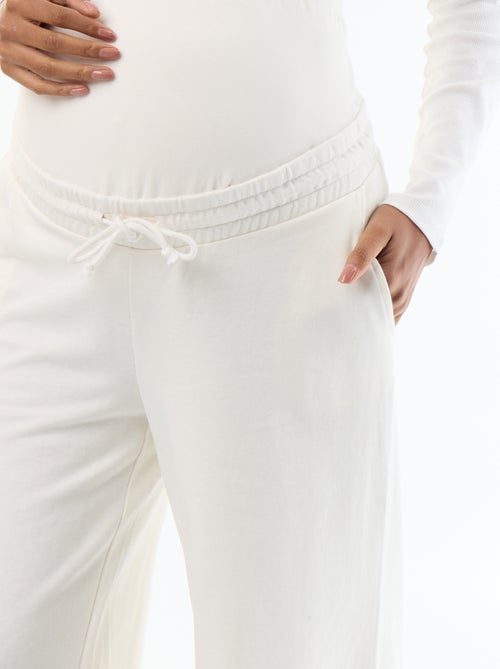 Moederschapsjoggingbroek met wijde pijpen van french terry - Kiabi Moederschapsjoggingbroek met wijde pijpen van french terry - Kiabi