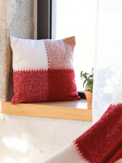 Mohair geruite kussenhoes - Kiabi Mohair geruite kussenhoes - Kiabi