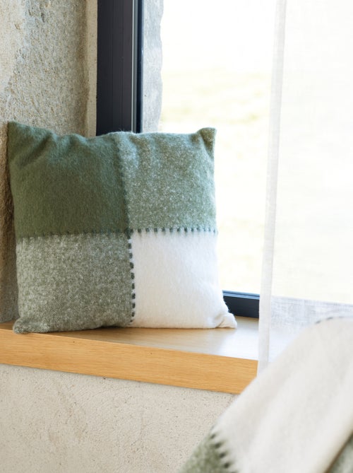 Mohair geruite kussenhoes - Kiabi Mohair geruite kussenhoes - Kiabi