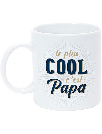 Mok en keramiek 320 ml Papa Cool bedrukt voorkant-achterkant