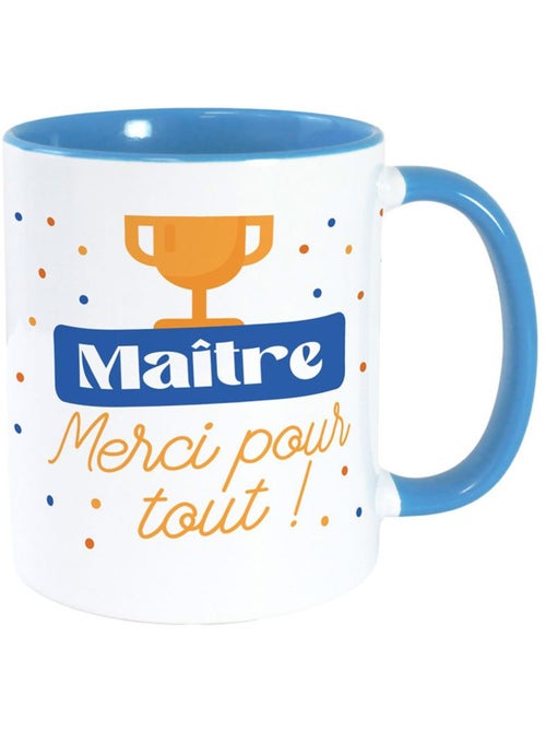 Mok en keramiek blauw Maître, merci voor alles - Kiabi