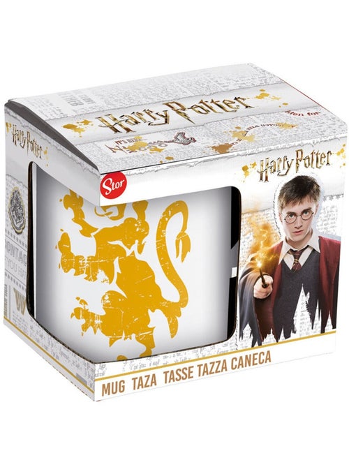 Mok en keramiek Harry Potter 325 ml met afbeelding goudkleurig en doos cadeau - Kiabi