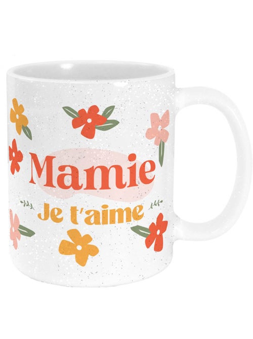 Mok en keramiek met glitters ‘Mamie Je t’aime’ 320 ml - Kiabi Mok en keramiek met glitters ‘Mamie Je t’aime’ 320 ml - Kiabi